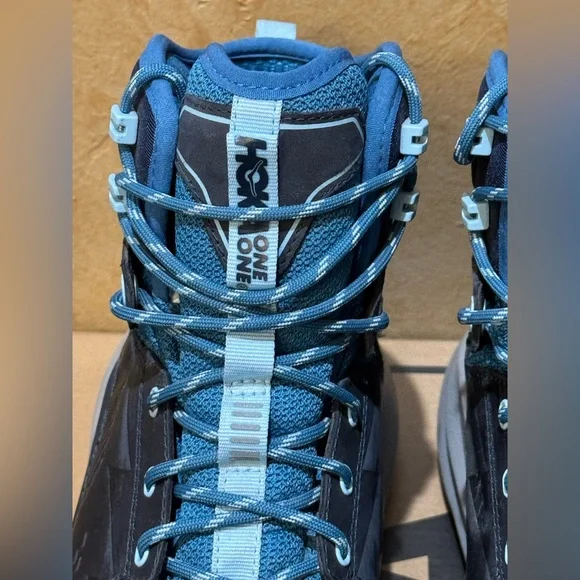 Hoka Womens Kaha GTX Trekking Hiking Boots Gore-Tex Lightweight Navy Blue - Picture 7 of 10